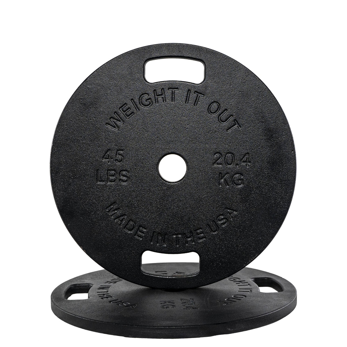 Cast Iron Machined 45lb And Calibrated Solid Steel Weight Plate Sets