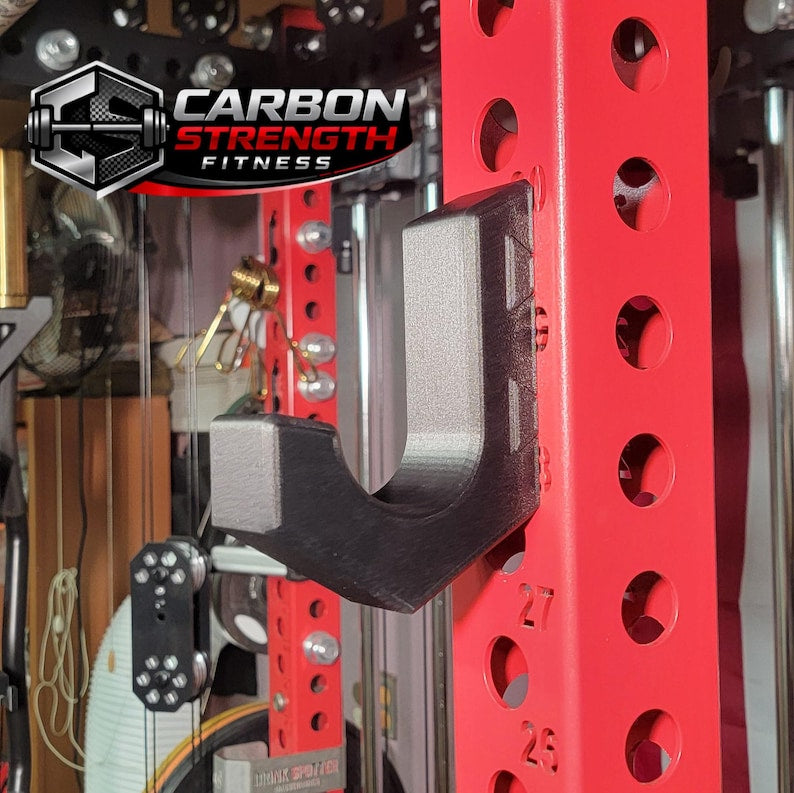 Rack Mounted Horizontal Barbell Storage Mount – Fits 1” & 5/8” Holes