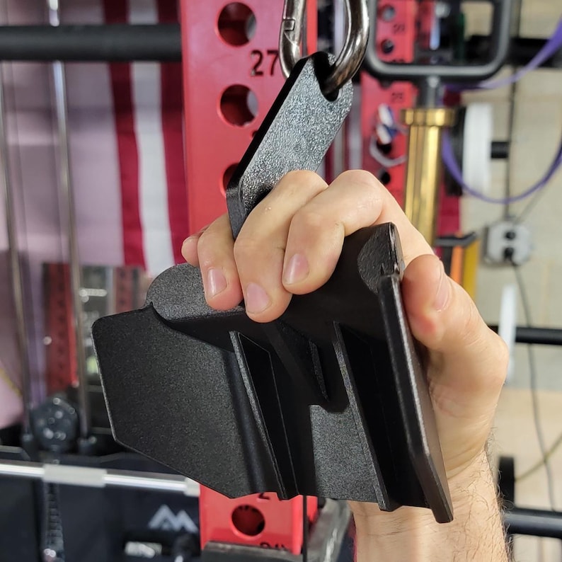 EZ Grip Single Hand Cable Attachment – Carbon Fiber Gym Handle for Cable Machines