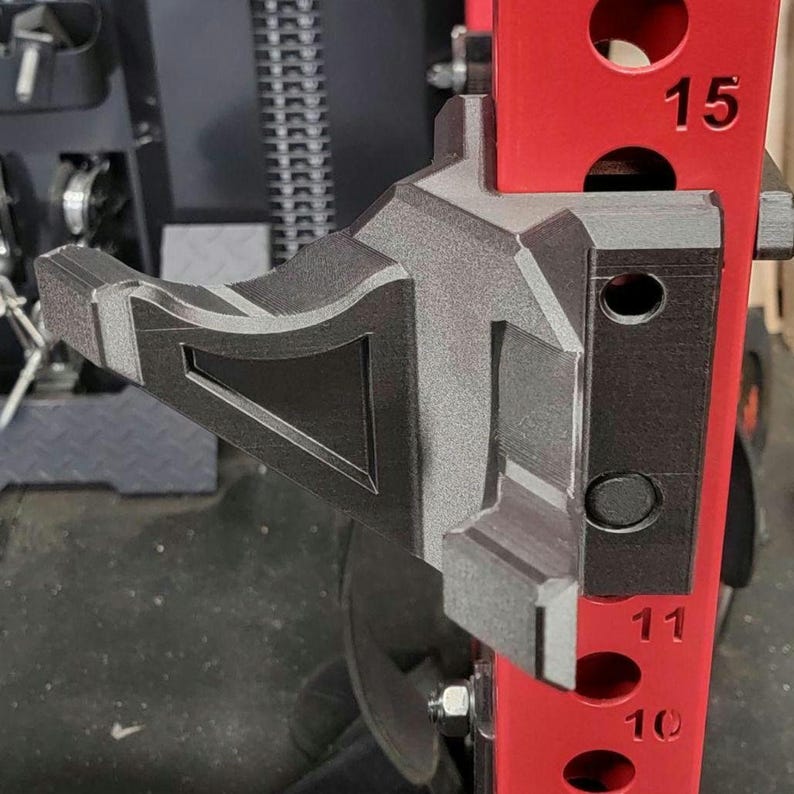 45° Rack Corner Mounted Curl Bar Holder – Fits 5/8” & 1” Rack Holes
