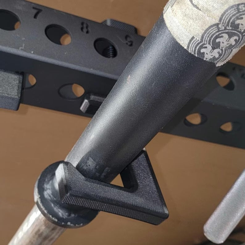 The Meat Hook - Horizontal Barbell Storage for 3x3 Racks