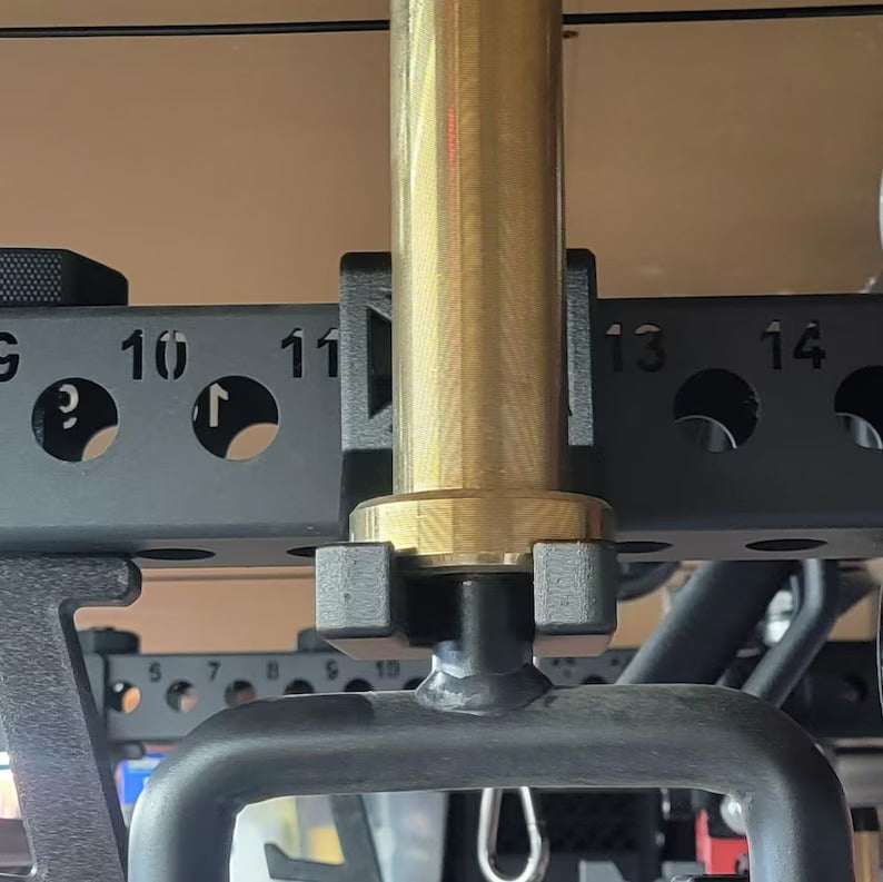 Vertical Barbell Hanger | 3x3 Rack Mount | Carbon Fiber Composite