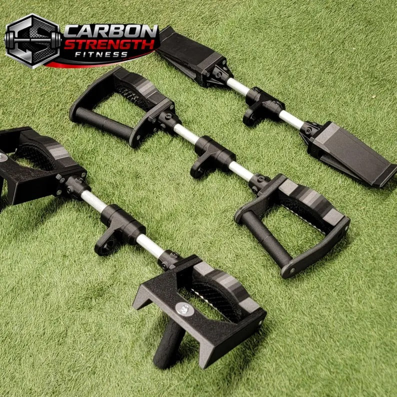 VectorGrip - Bicep/Tricep Cable Attachments - Rotating Handles - Carbon Fiber Infused Composite