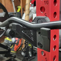 Rack Mounted Curl Bar Holder | Fits 5/8" & 1" Holes
