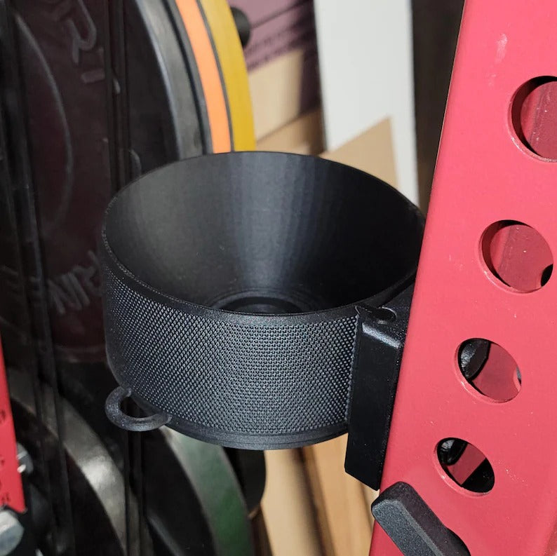 Magnetic Gym Chalk Bowl | Rack or Wall Mount | Carbon Fiber Composite