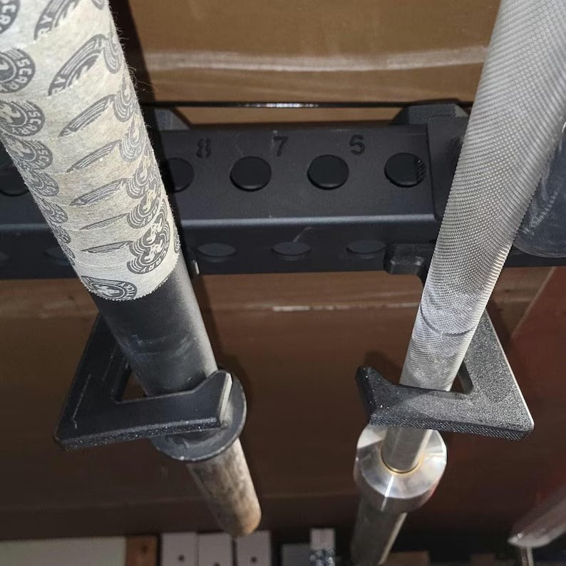 The Meat Hook - Horizontal Barbell Storage for 3x3 Racks