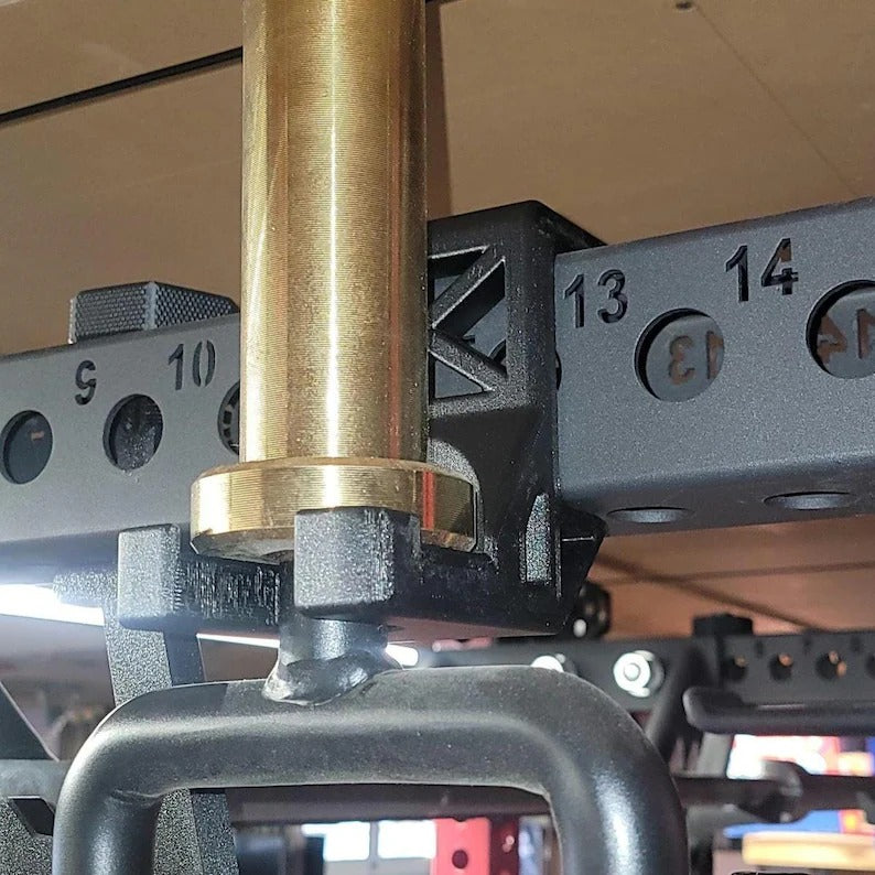 Vertical Barbell Hanger | 3x3 Rack Mount | Carbon Fiber Composite