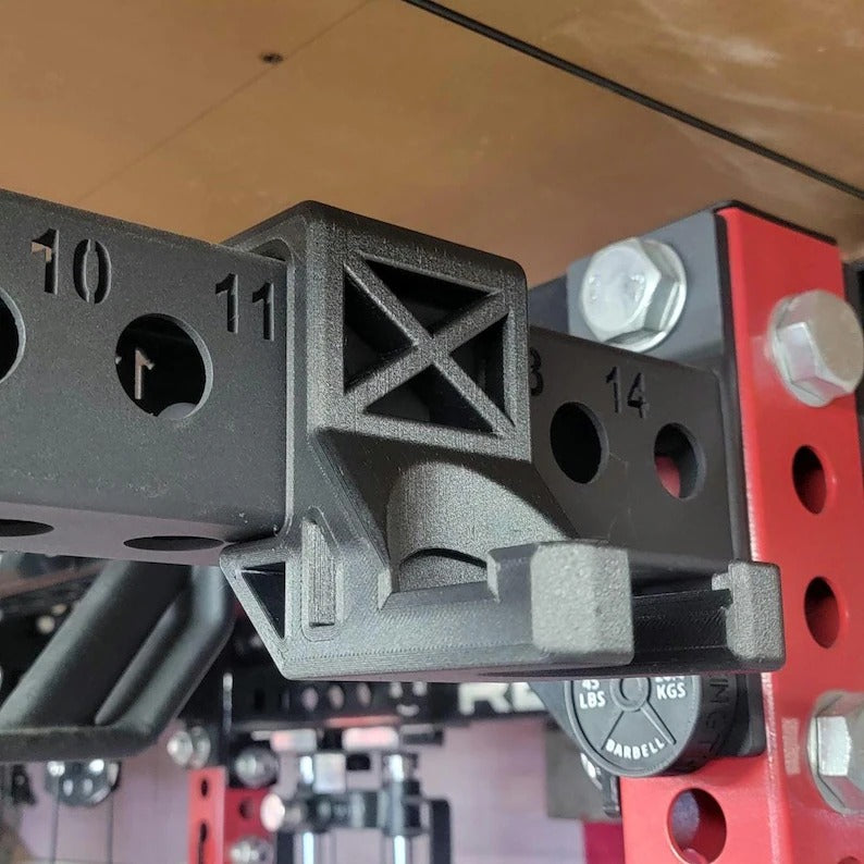 Vertical Barbell Hanger | 3x3 Rack Mount | Carbon Fiber Composite