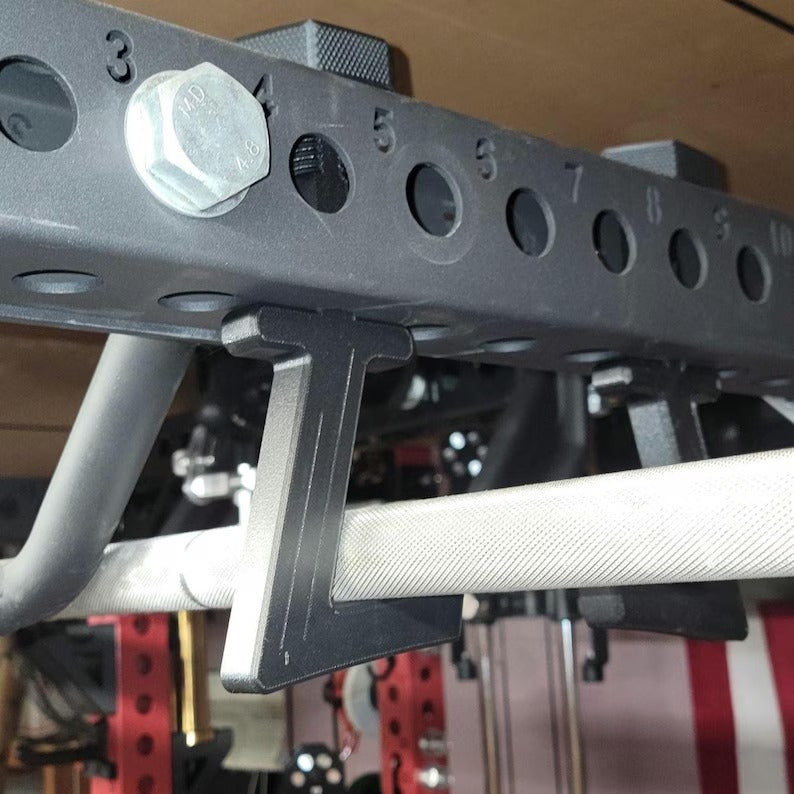 The Meat Hook - Horizontal Barbell Storage for 3x3 Racks