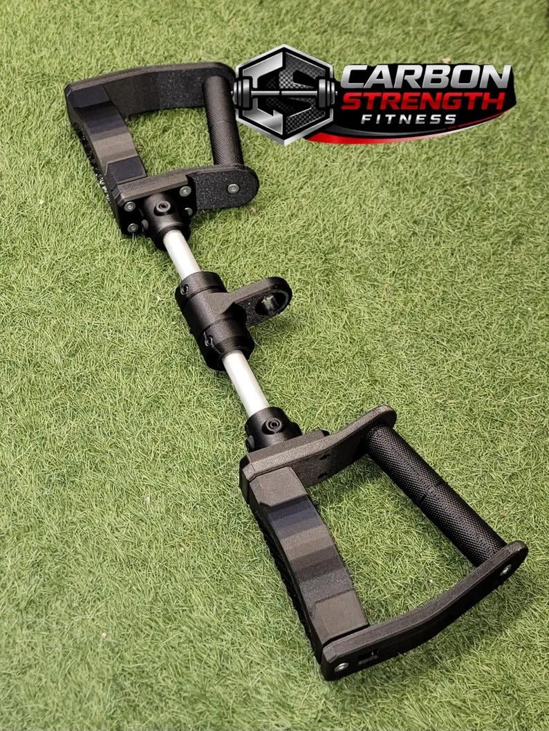 VectorGrip - Bicep/Tricep Cable Attachments - Rotating Handles - Carbon Fiber Infused Composite
