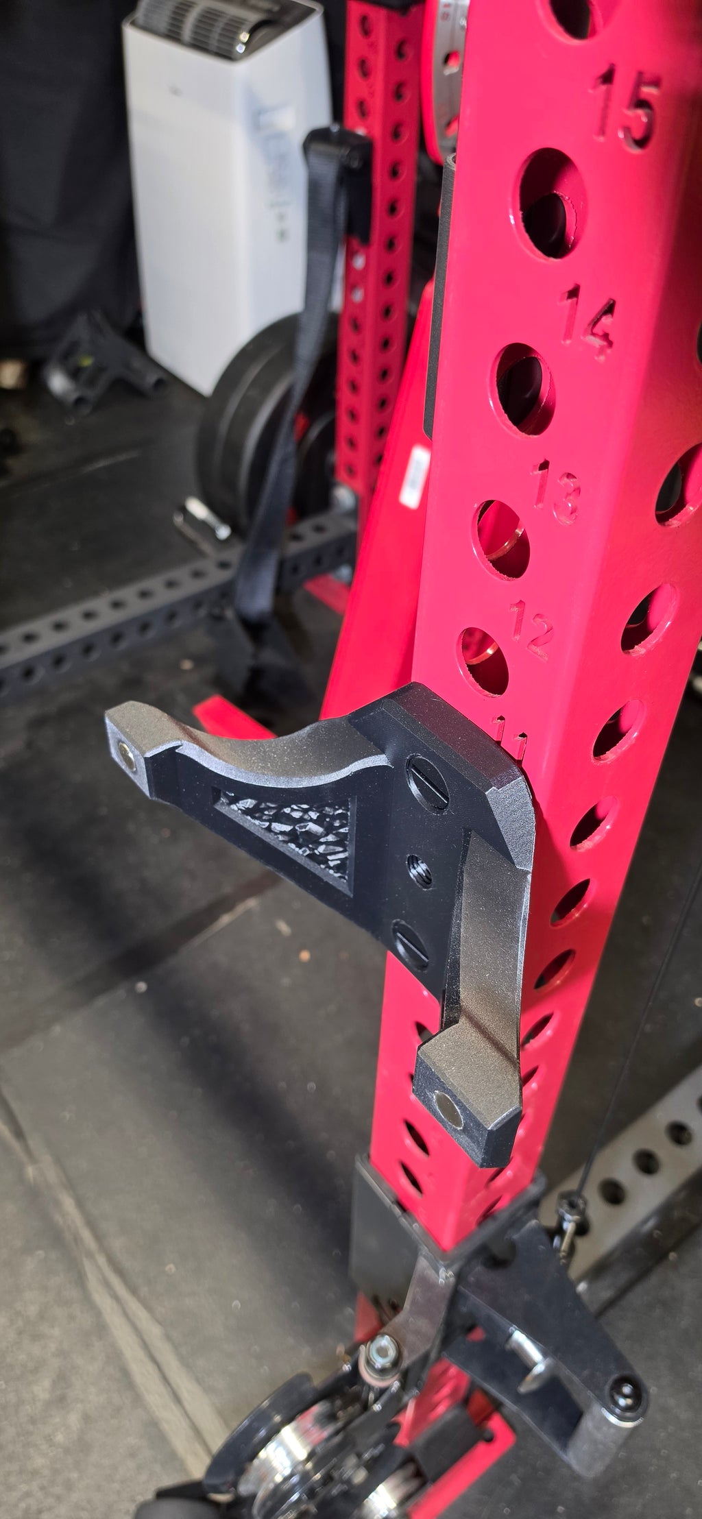 Rack Mounted Curl Bar Holder