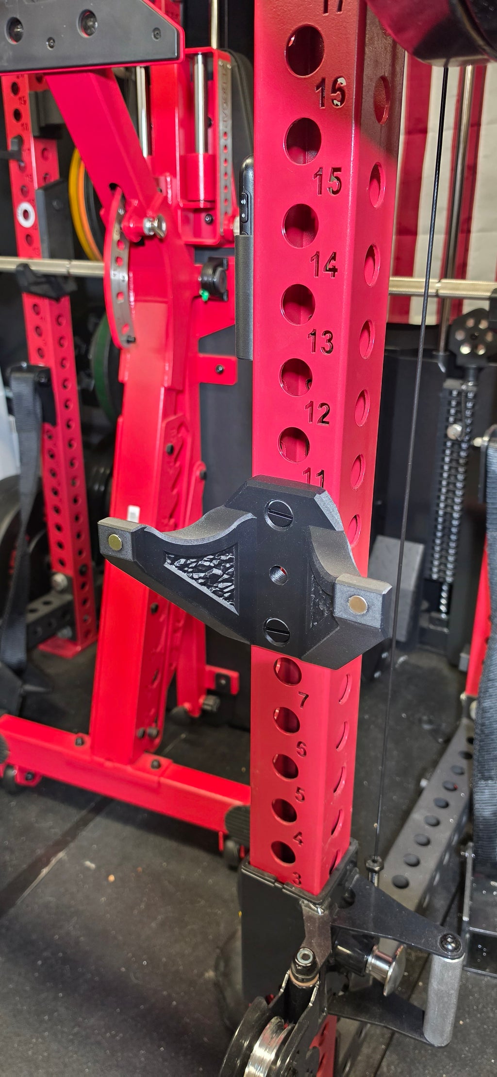 Rack Mounted Curl Bar Holder