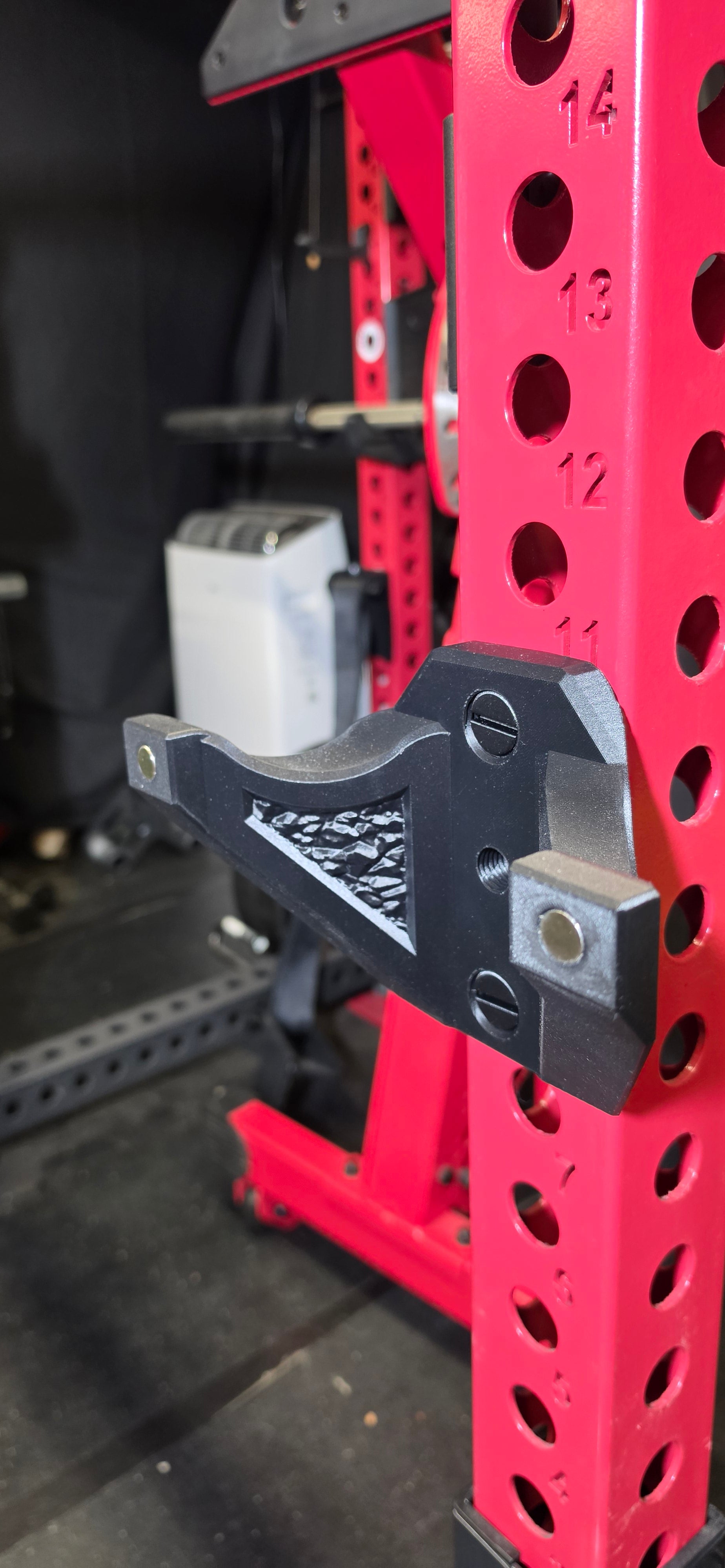 Rack Mounted Curl Bar Holder