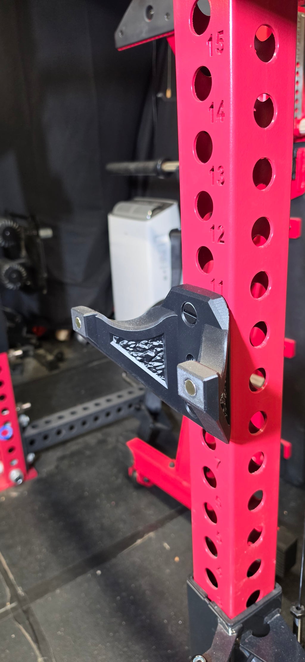 Rack Mounted Curl Bar Holder